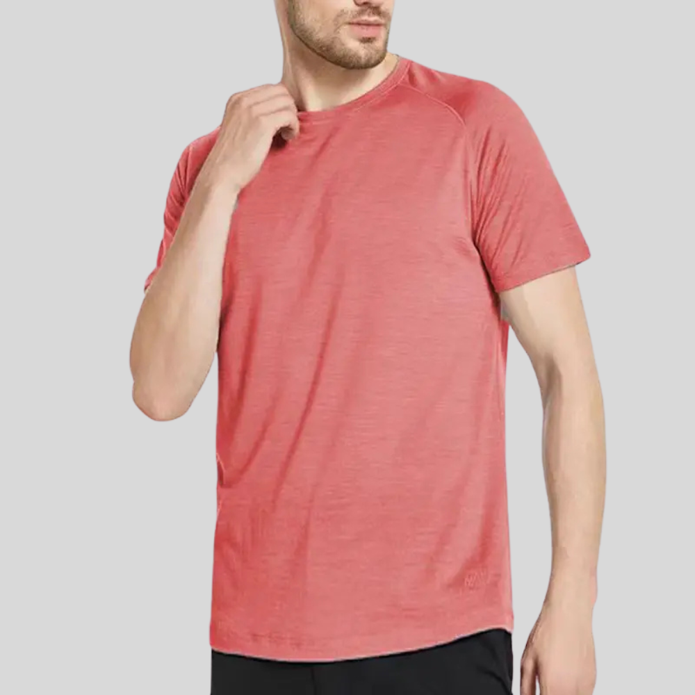 Merino wool quick-drying round neck mountain running tee