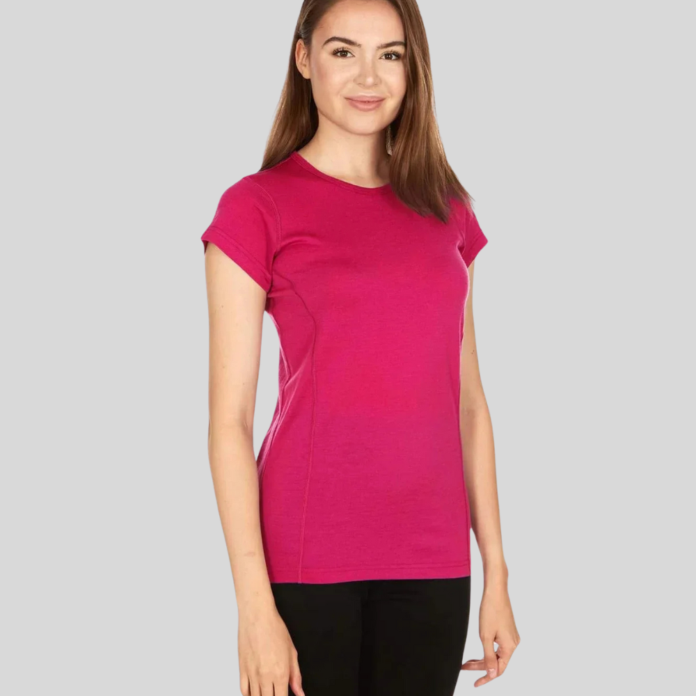 Crewneck Merino Wool T-Shirts for Women