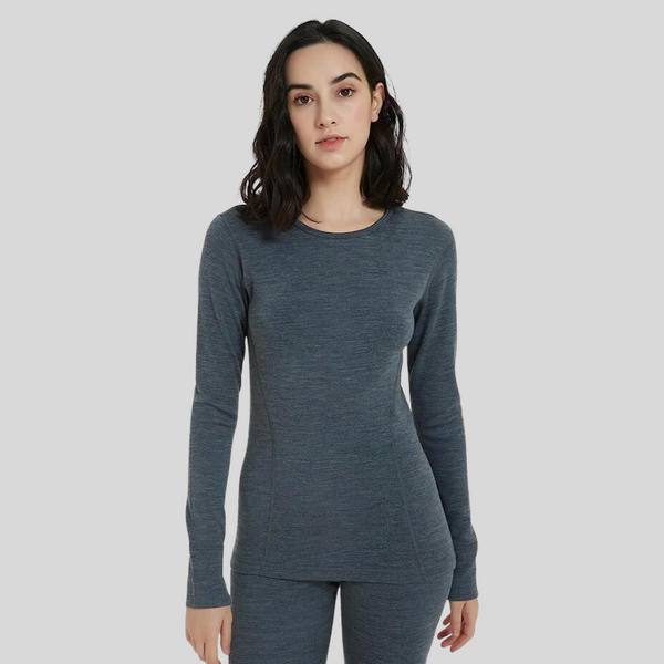 Women 100% Merino Wool Base Layer top