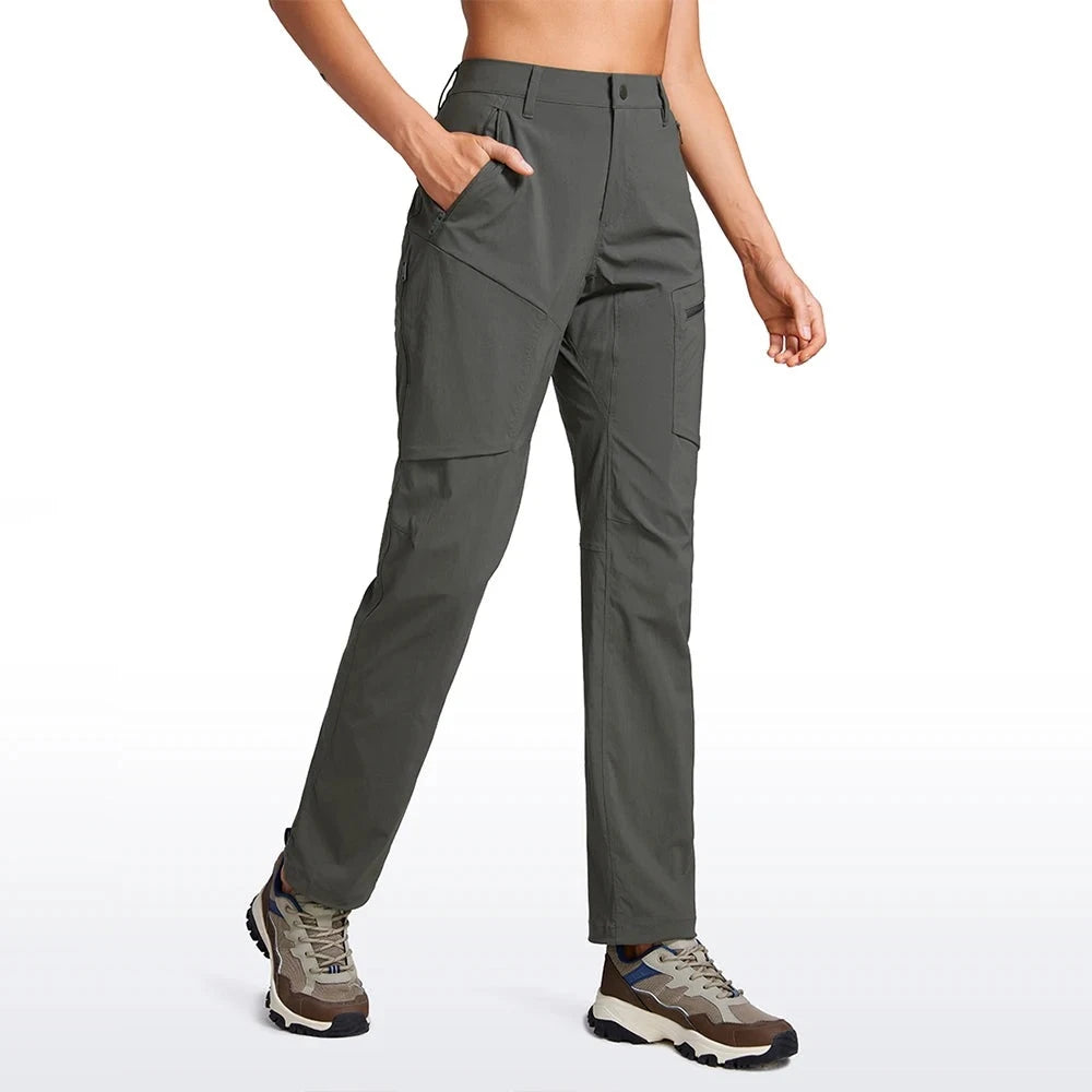 Women's Cargo Joggers with 4 Zipper Pockets