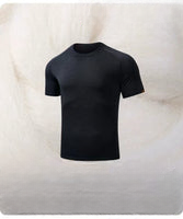 Merino wool quick-drying round neck mountain running tee