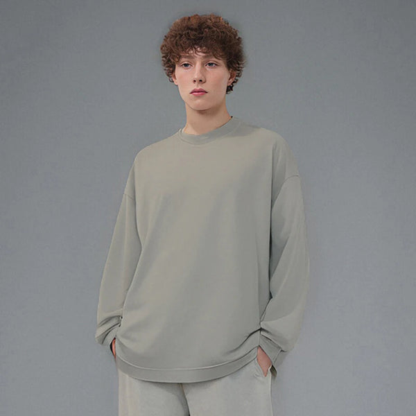 Long-Sleeved Technical Oversized T-shirt For summer