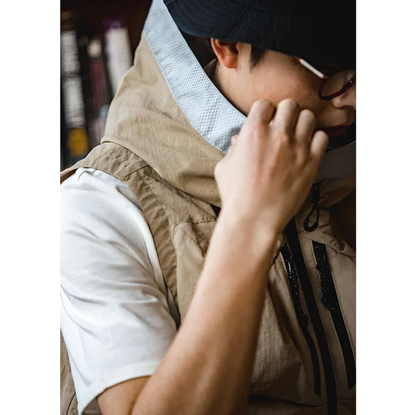 Mens Multi-pocket Hooded