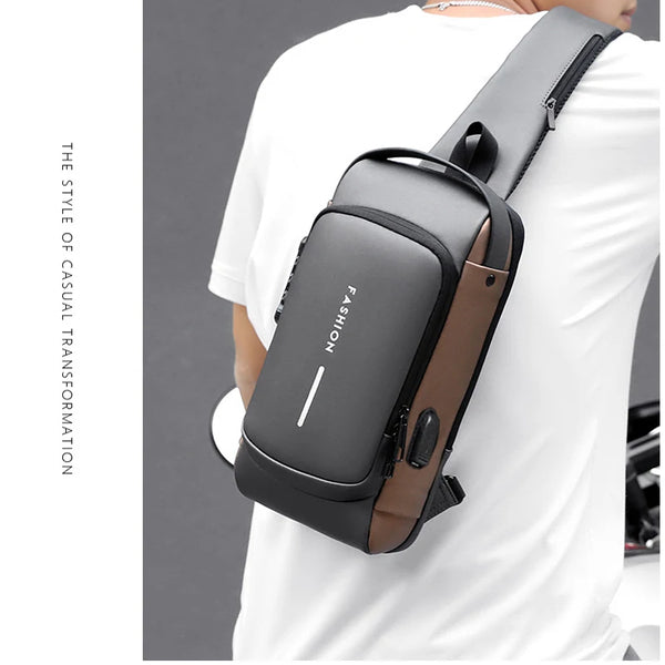 Anti Theft USB Shoulder Bag