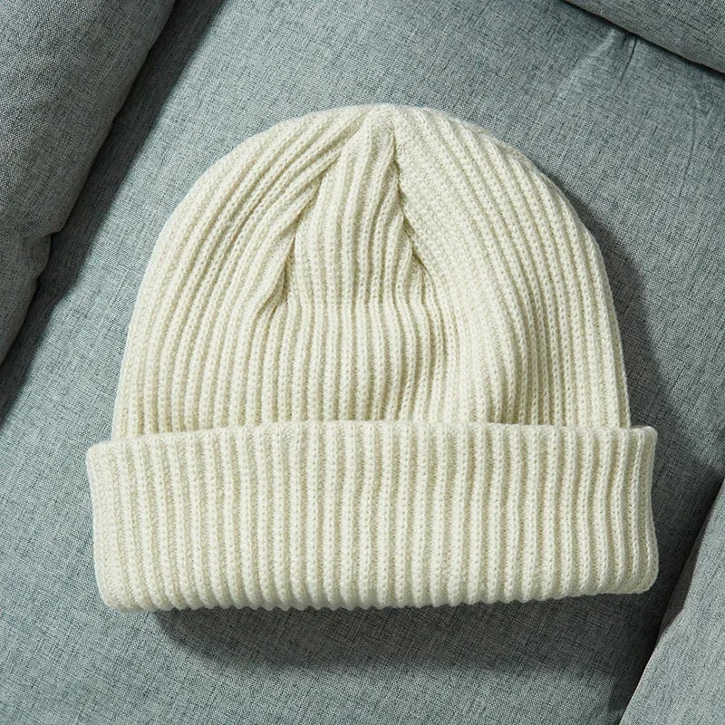 Unisex Thick Knitted Wool Beanie