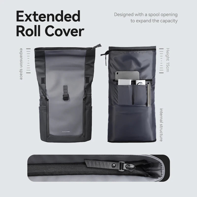 Water Repellent Rolltop Backpack