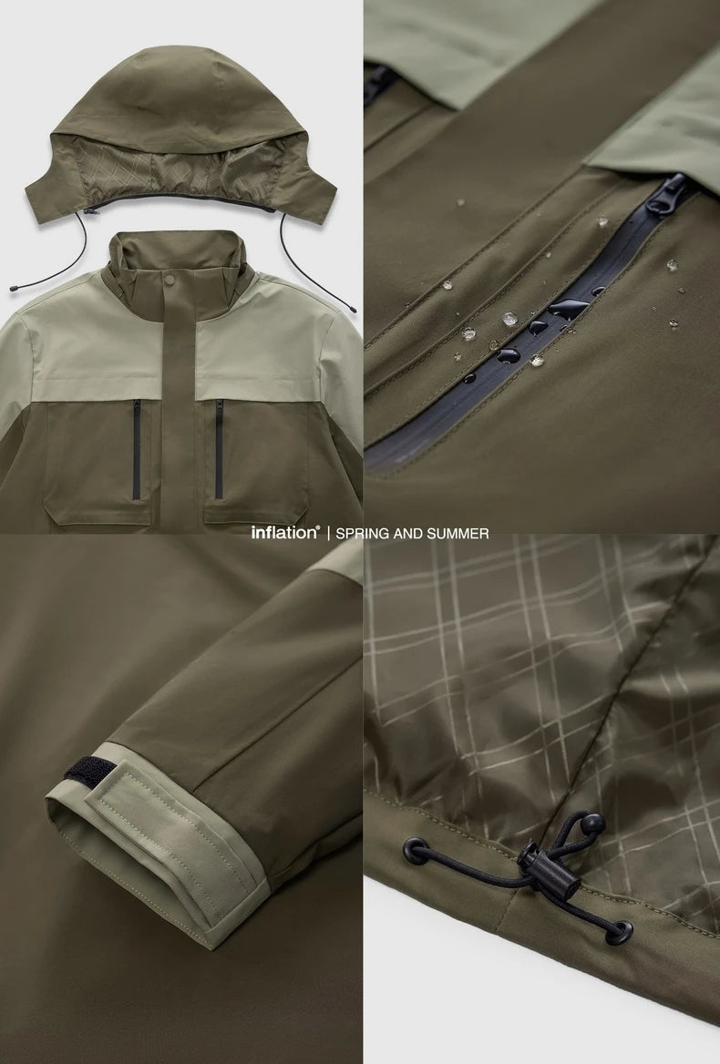 Loose fit Colorblock Outdoor Jacket