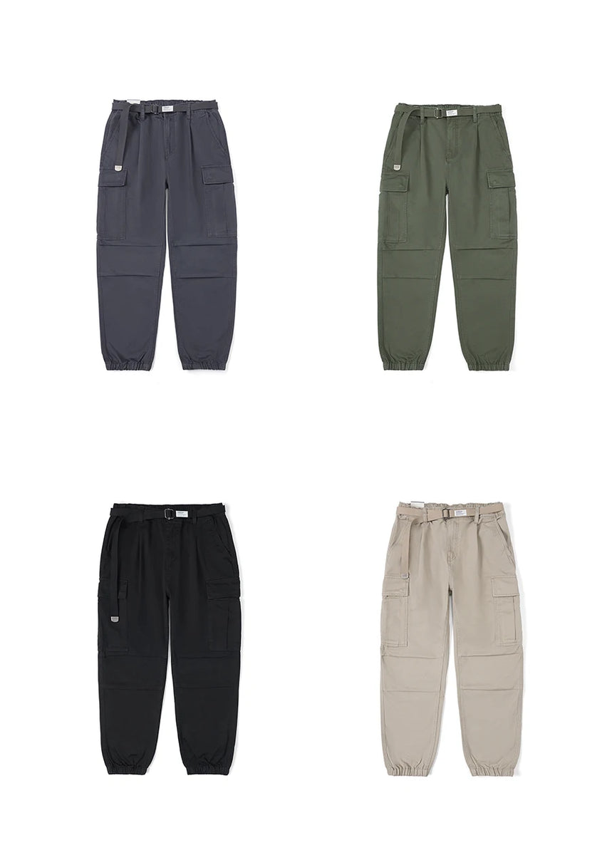 Cotton Loose Tapered Cargo Pants