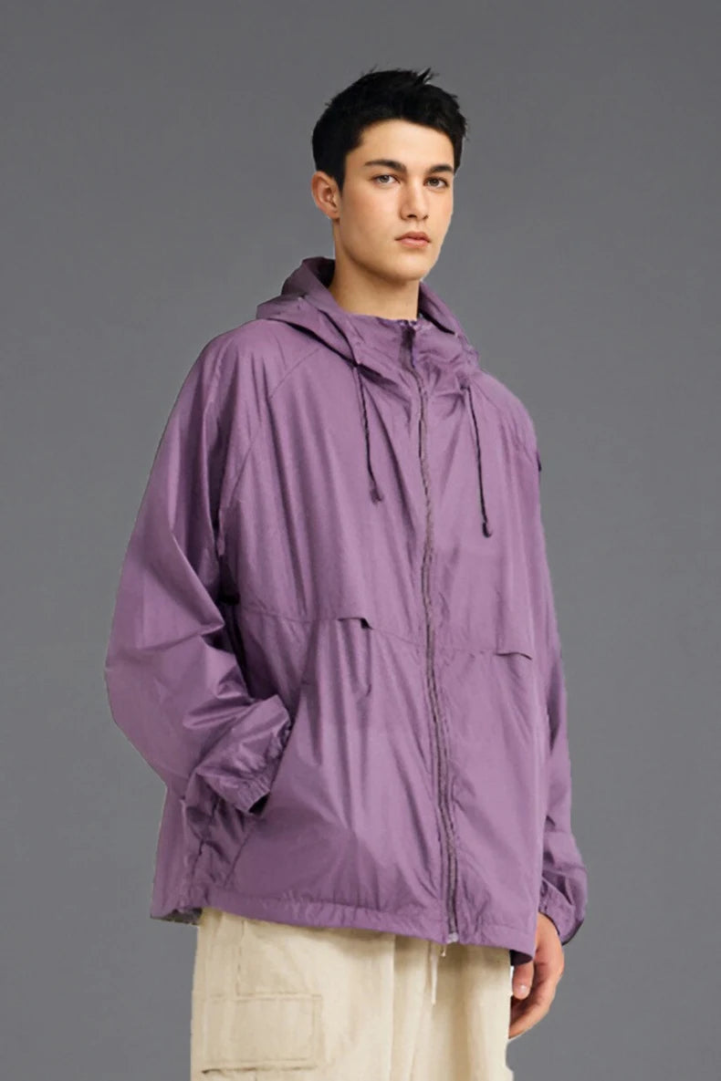 Stand Collar Hooded Travel Jacket