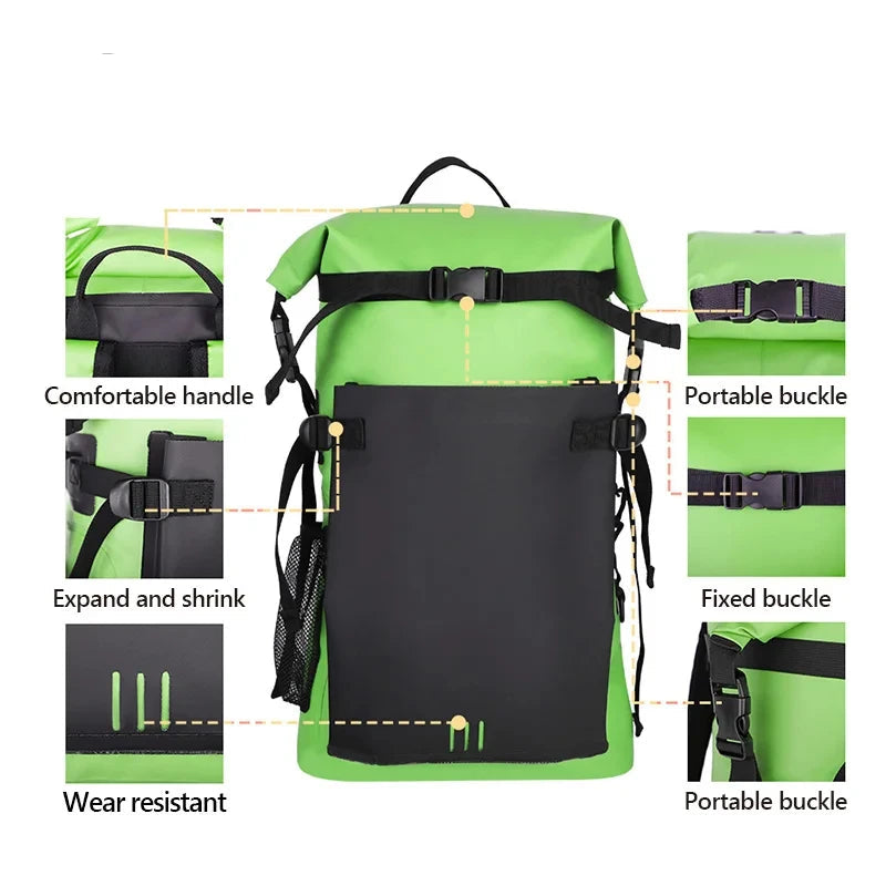 Large Capacity Waterproof Bucket Bag 30L