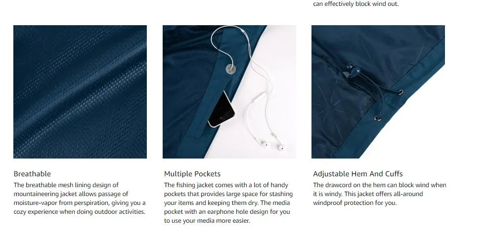 Waterproof  Lightweight Traveling Jacket