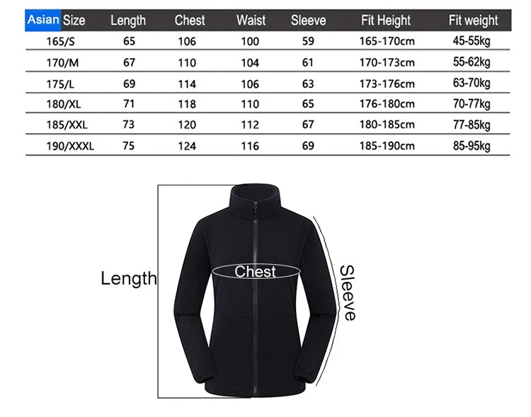 Womans Thermal Fleece Hiking Jackets