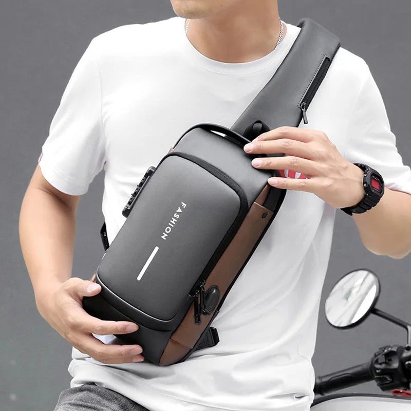 Anti Theft USB Shoulder Bag