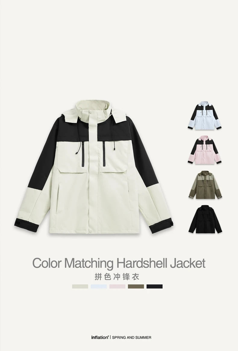 Loose fit Colorblock Outdoor Jacket