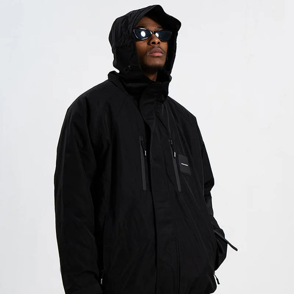 Men's Hooded Windbreaker Punk Jacket