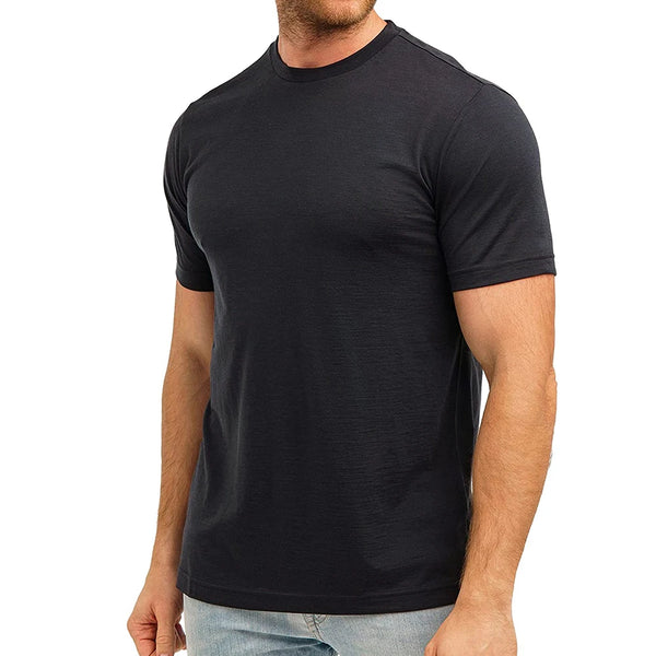 Merino Wool T-Shirt Men Short Sleeve