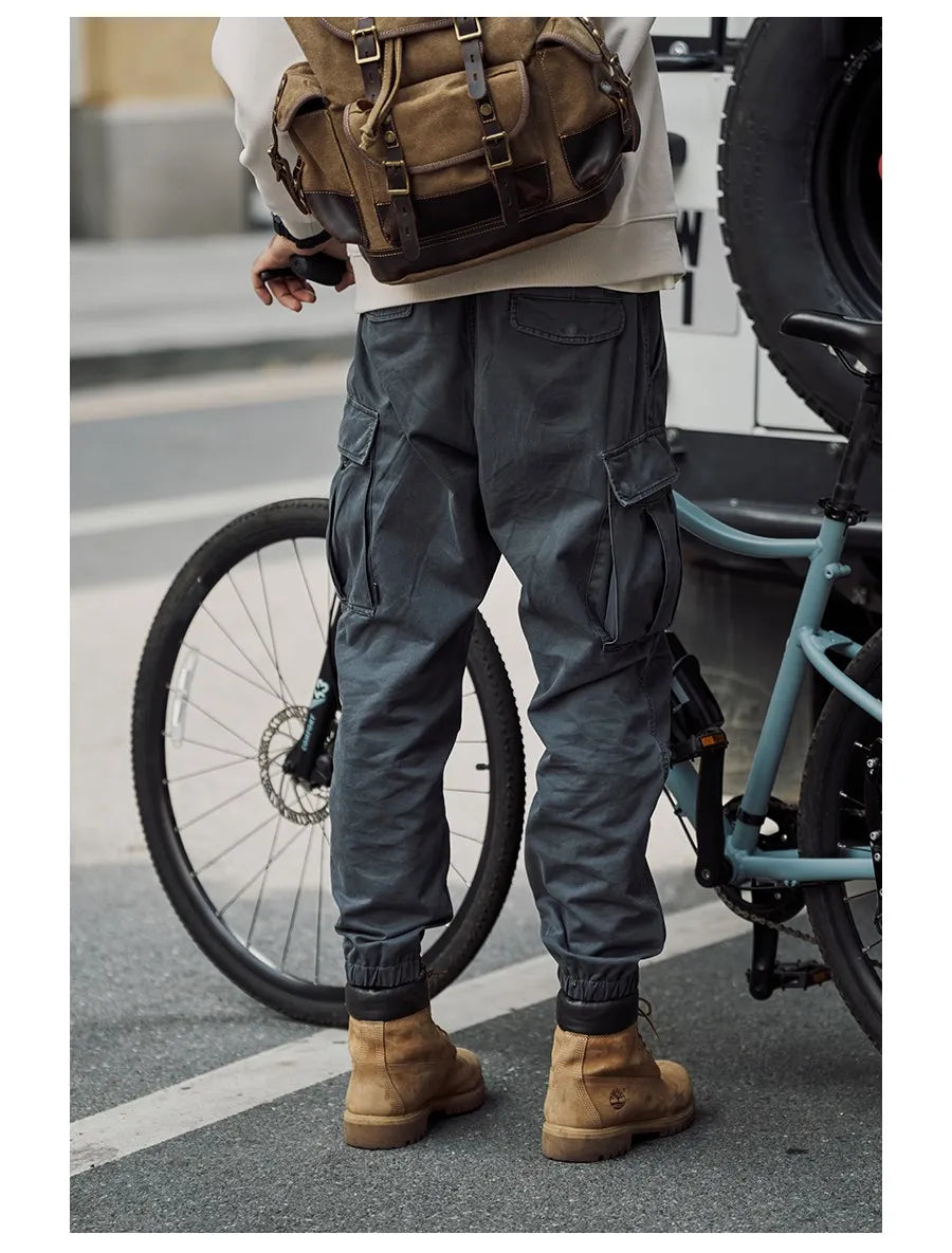 Cotton Loose Tapered Cargo Pants