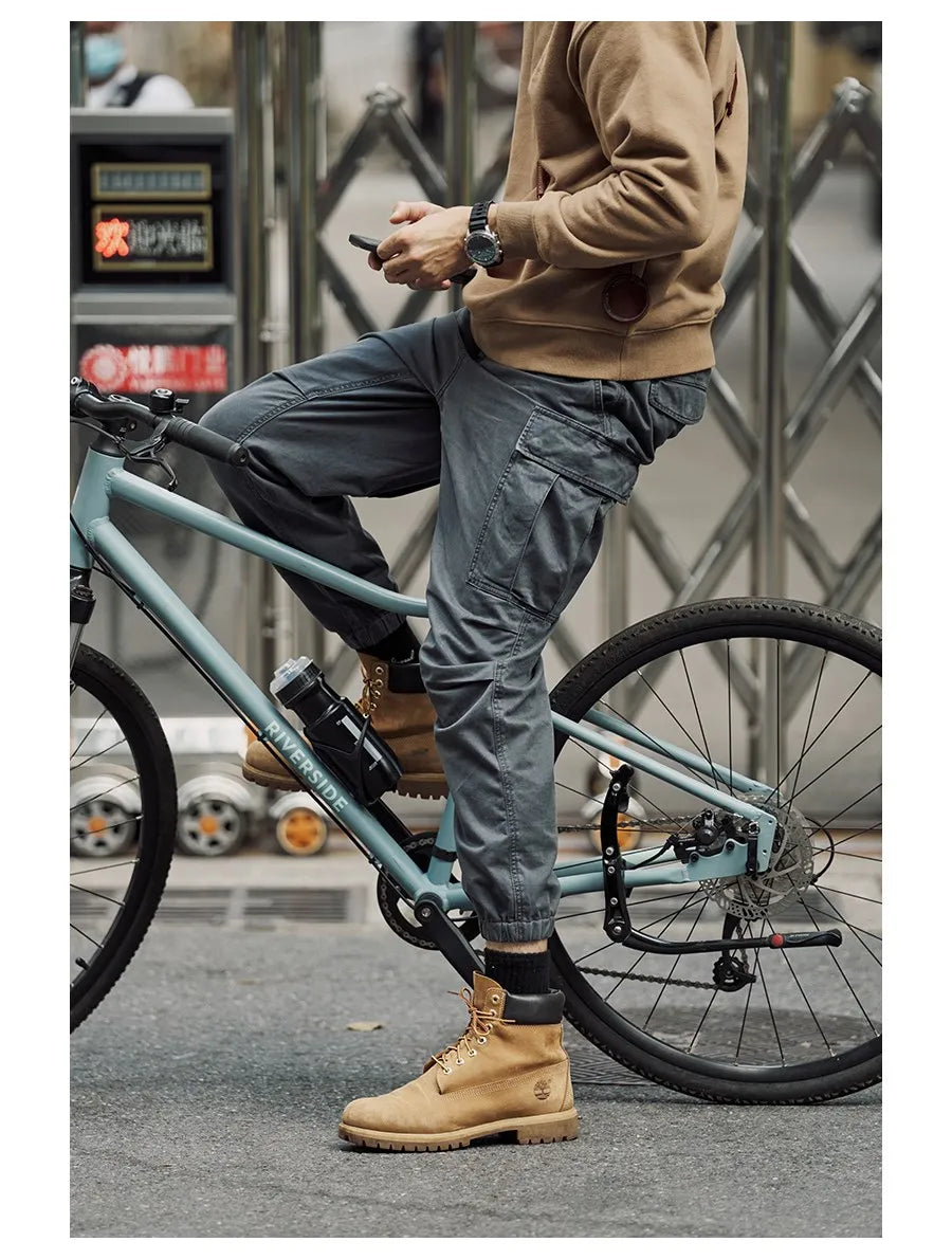 Cotton Loose Tapered Cargo Pants