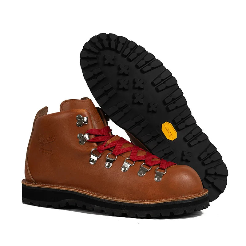 Men's Cow Leather Hiking Ankle Shoes