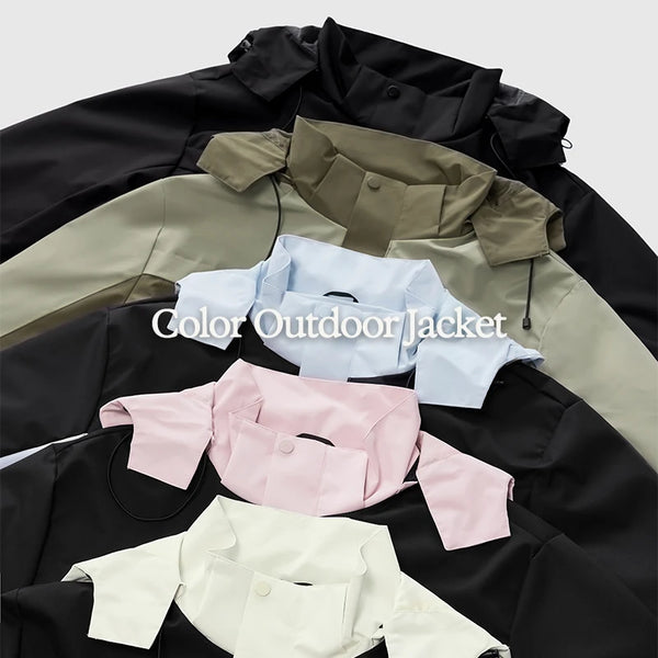 Loose fit Colorblock Outdoor Jacket