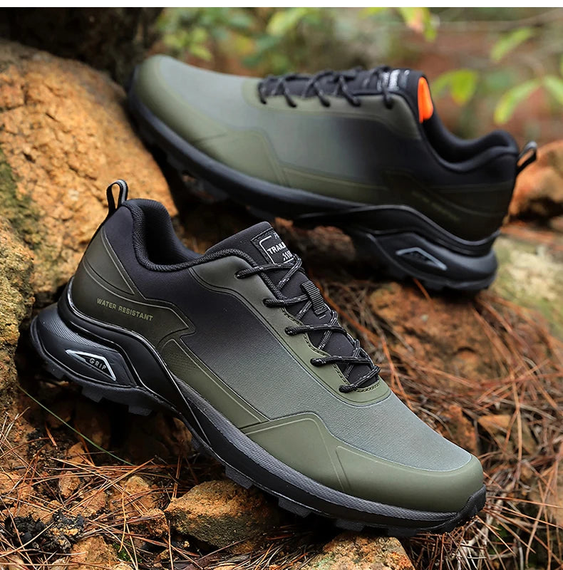 Bigger size Waterproof Anti-Skid hiking and train running shoees