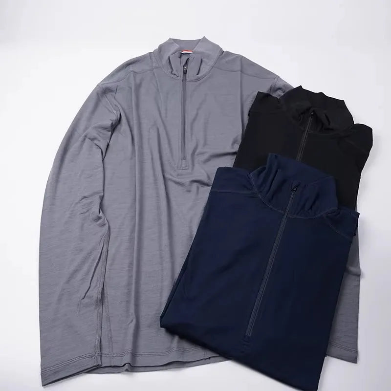 Merino Wool Base Layer Top Men