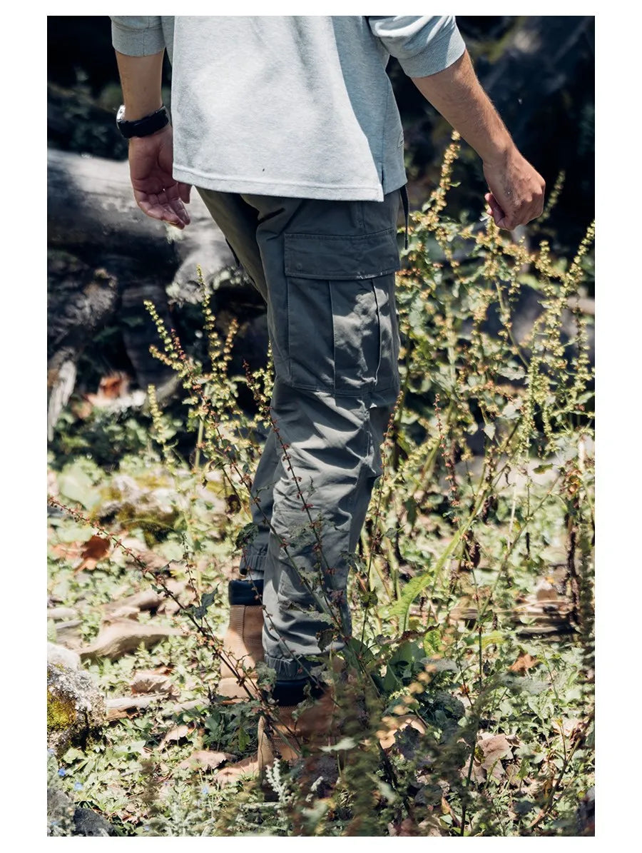 Cotton Loose Tapered Cargo Pants