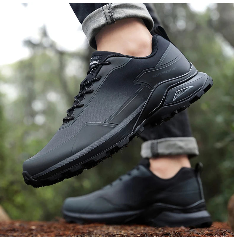 Bigger size Waterproof Anti-Skid hiking and train running shoees