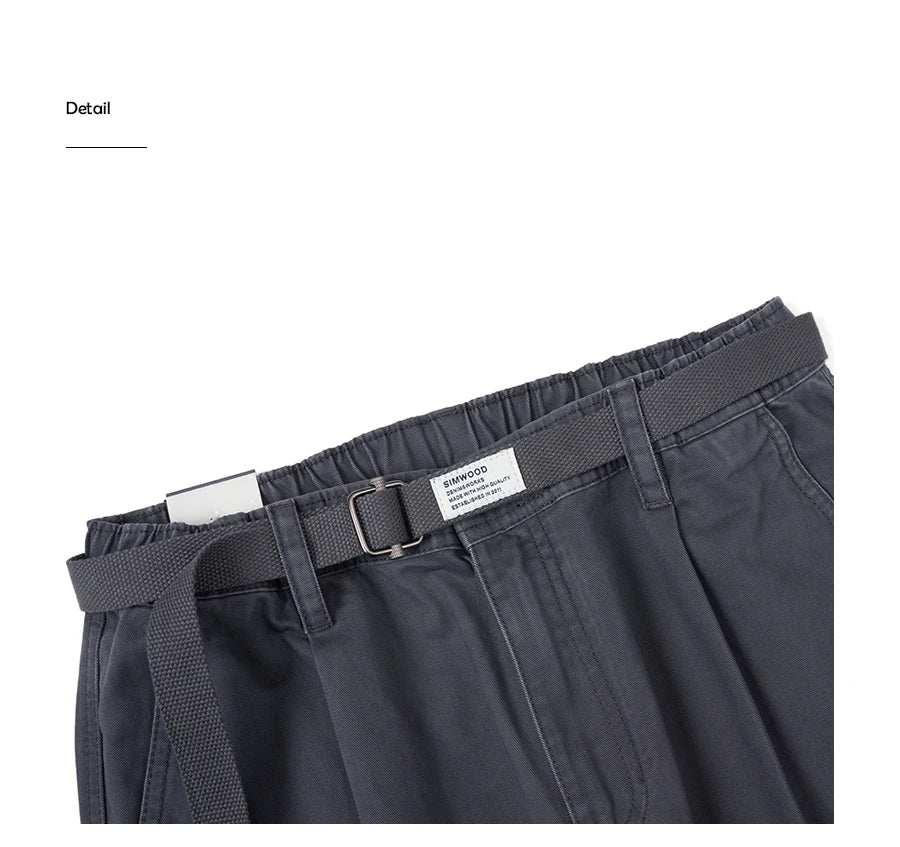 Cotton Loose Tapered Cargo Pants