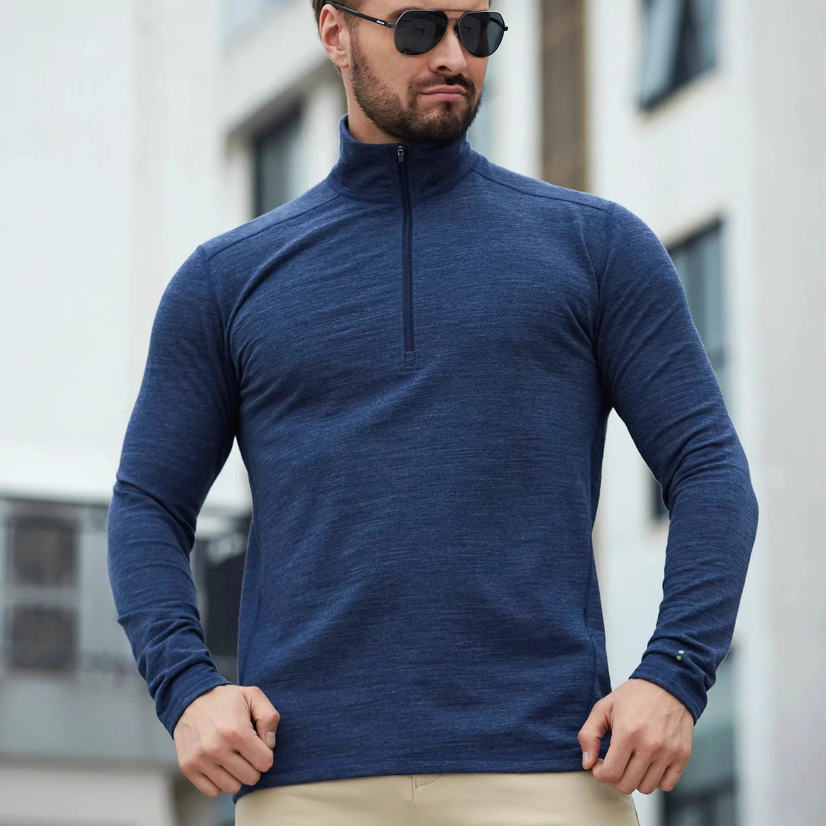 Merino Wool Base Layer Top Men