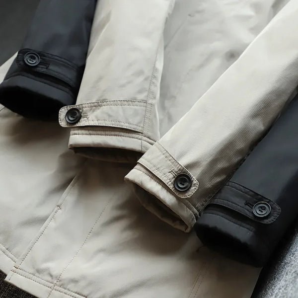 Waterproof Quilted Warm Trench Coat