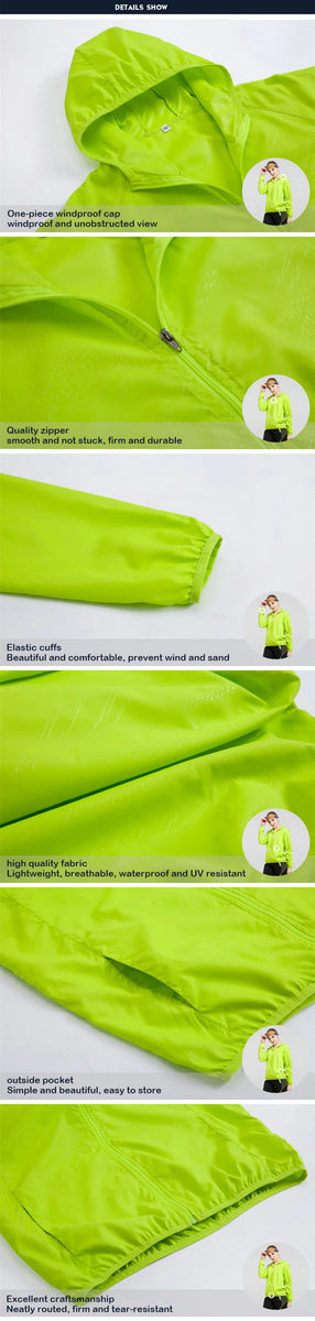 Women Waterproof Quick Dry Windbreaker