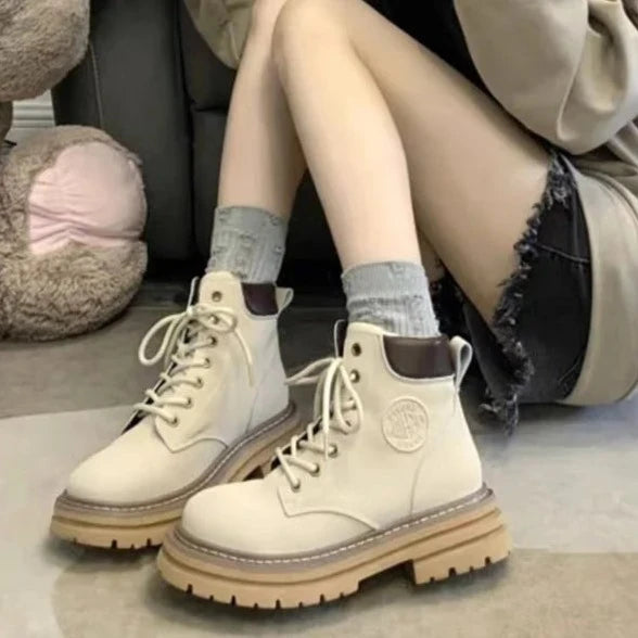 Women's Thick Bottom Retro Boots