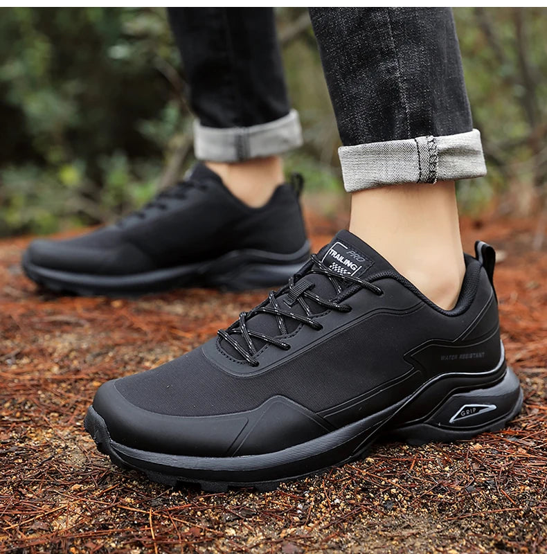 Bigger size Waterproof Anti-Skid hiking and train running shoees