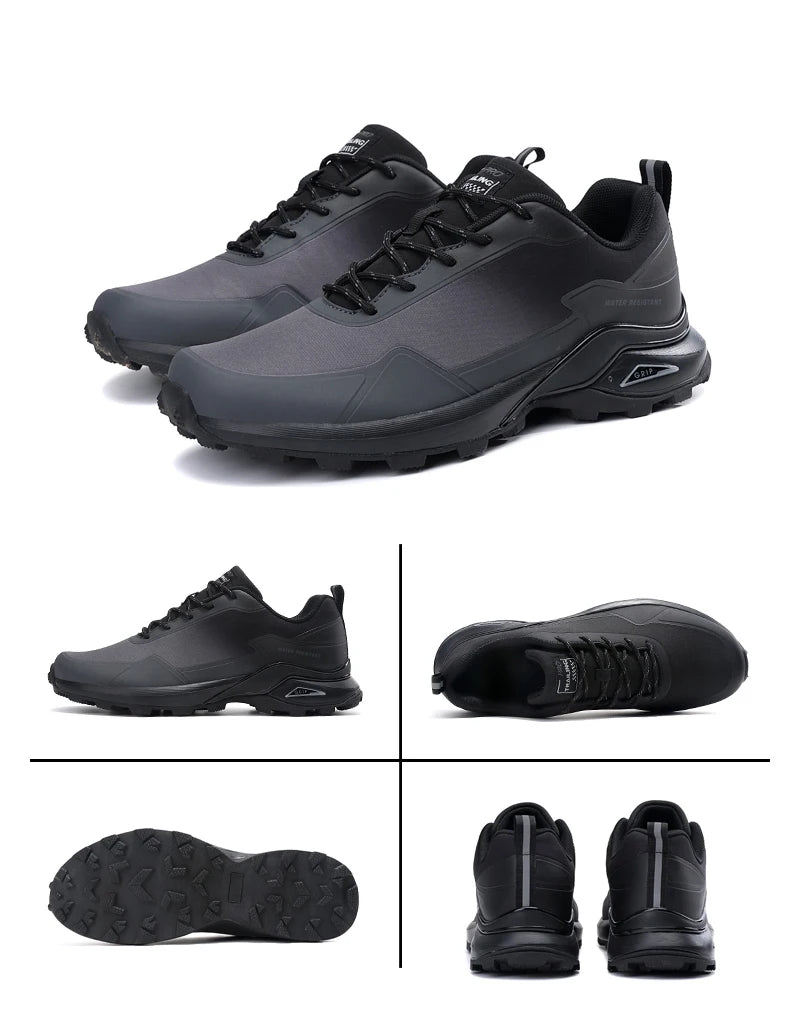 Bigger size Waterproof Anti-Skid hiking and train running shoees