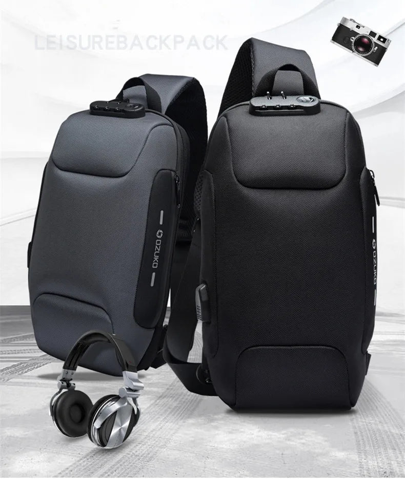 Anti-theft Shoulder Crossbody Waterproof backpack