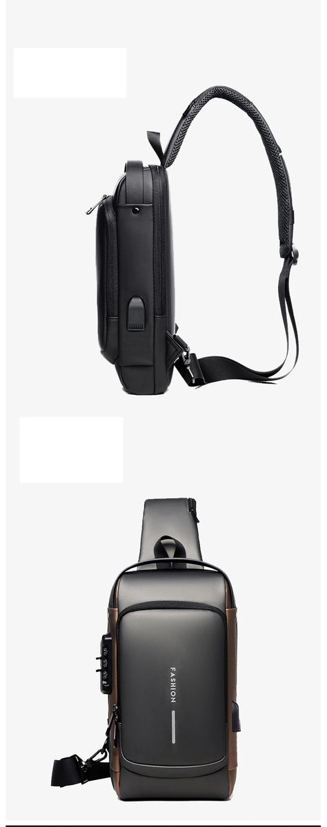 Anti Theft USB Shoulder Bag