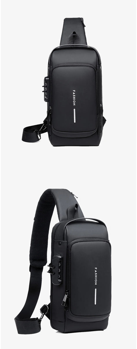 Anti Theft USB Shoulder Bag