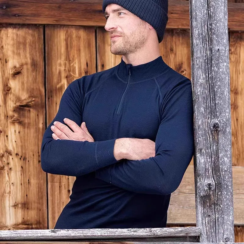 Merino Wool Base Layer Top Men