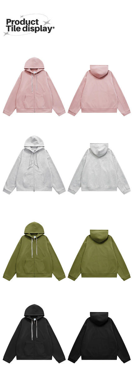 Oversized Zip Up Hoodies