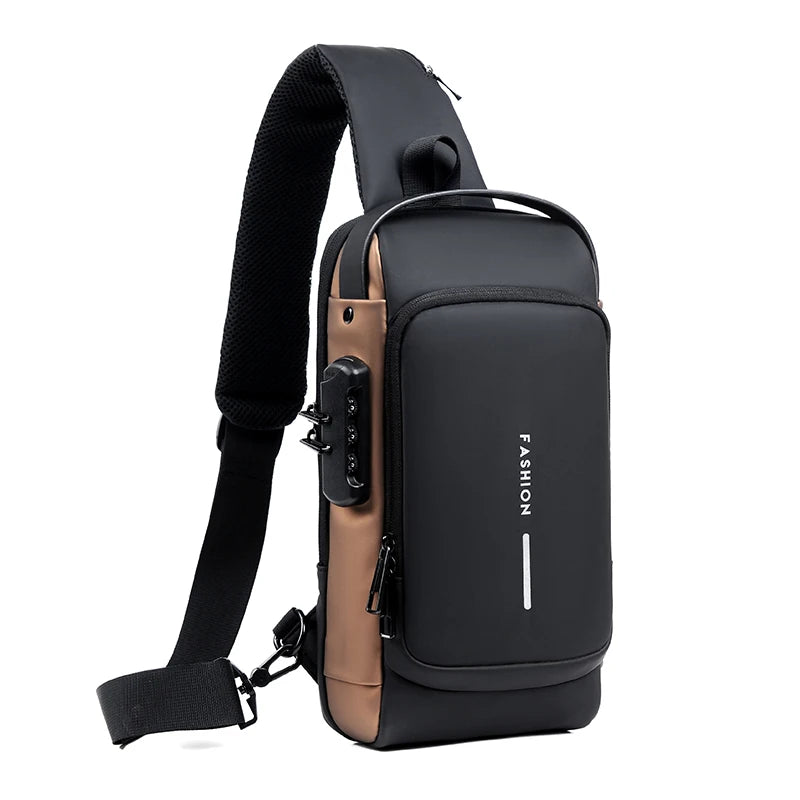 Anti Theft USB Shoulder Bag