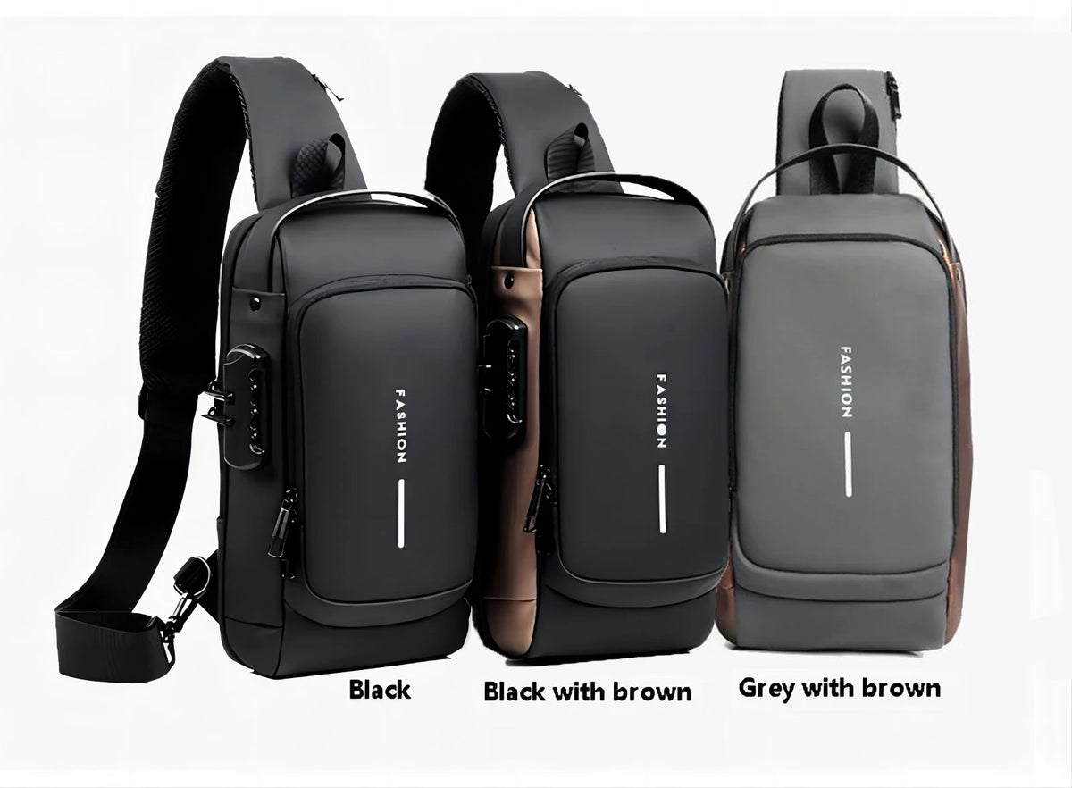 Anti Theft USB Shoulder Bag