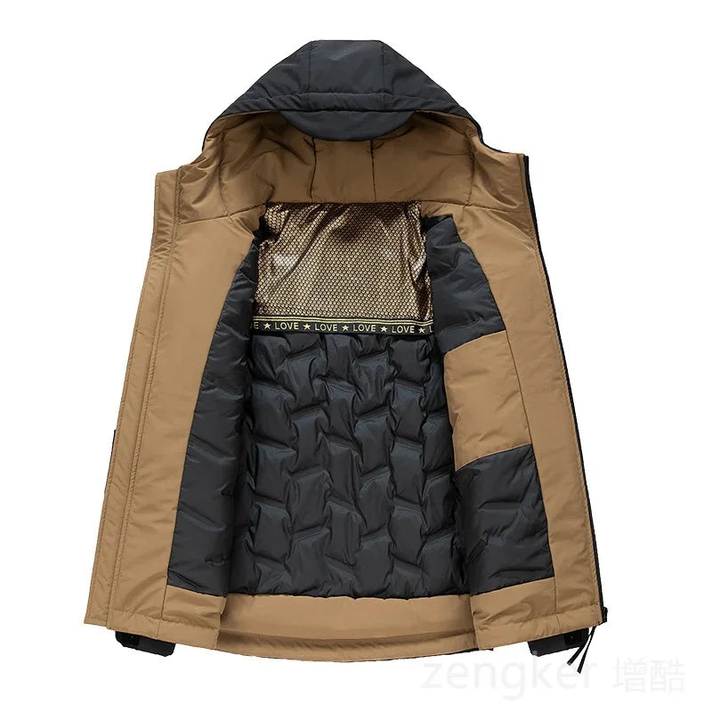 Plus size men's Waterproof Down Jacket