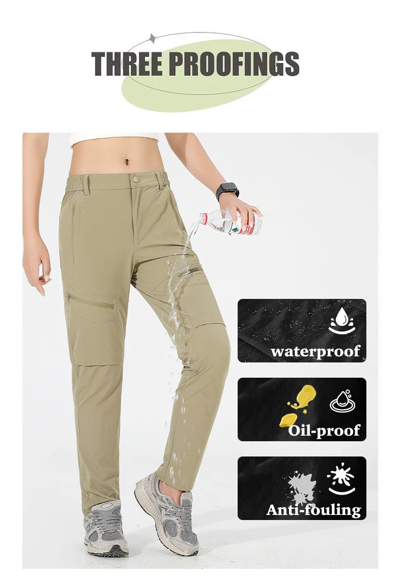 Women 4-Way Stretch Waterproof Summer Carg