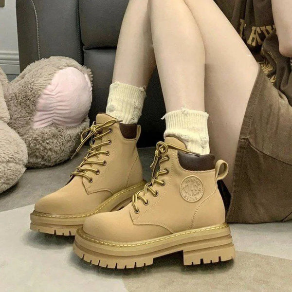 Women's Thick Bottom Retro Boots