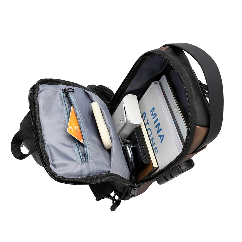 Anti Theft USB Shoulder Bag