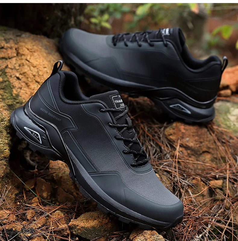 Bigger size Waterproof Anti-Skid hiking and train running shoees