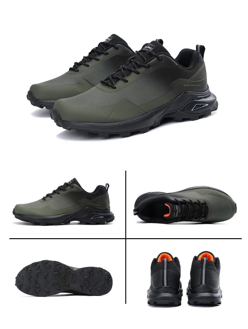 Bigger size Waterproof Anti-Skid hiking and train running shoees