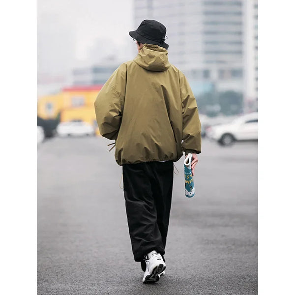 Japanese Style Loose Trendy Waterproof Jacket