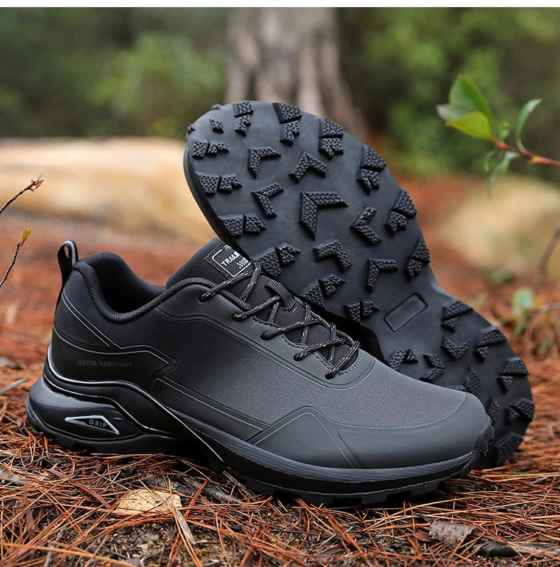 Bigger size Waterproof Anti-Skid hiking and train running shoees